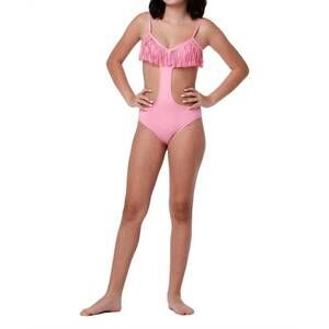 NEW SUBMARINE girl's boho cutout one-piece in pink